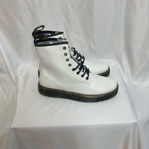 White Dr. Martens Zavala Boot Size 9 Women/8 Men